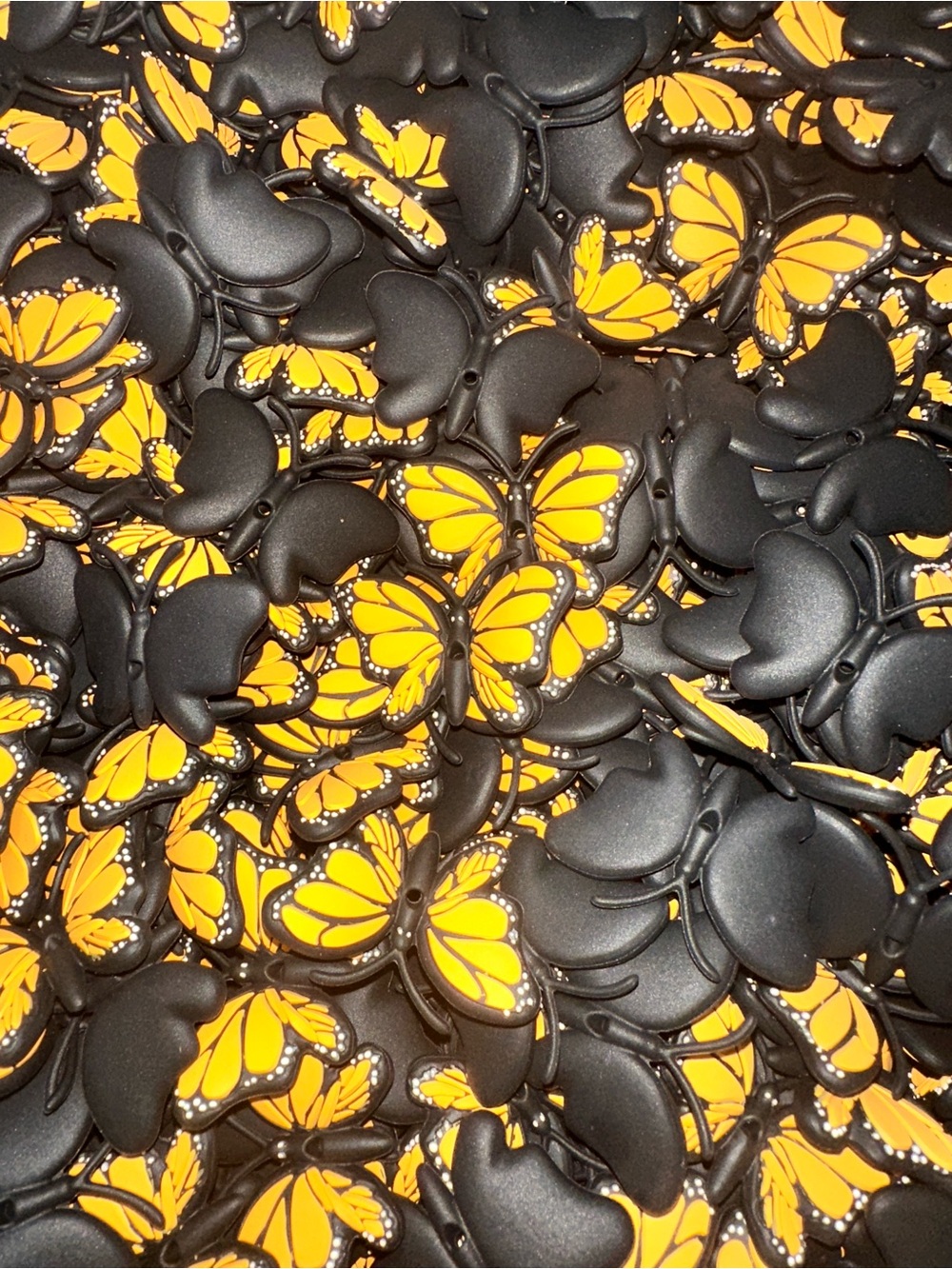 3D butterfly silicone focal (10 pack)